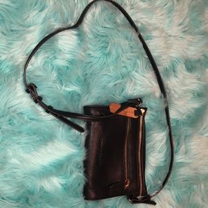 a black crossbody